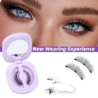 Magnetic Eyelashes with Applicator No Glue Needed Magnetic Lashes Natural Look Wispy False Eyelashes Reusable Cat Eye Lashes Kit Easy to Wear and Remove