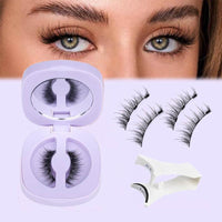 Magnetic Eyelashes with Applicator No Glue Needed Magnetic Lashes Natural Look Wispy False Eyelashes Reusable Cat Eye Lashes Kit Easy to Wear and Remove